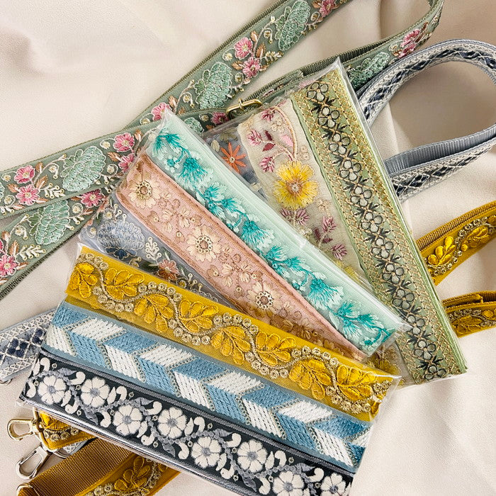 【150cmx3本】 刺繍リボン アソートパック 幅約2cm~約4cm 231114assort03