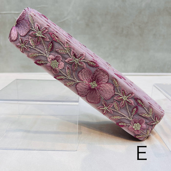 【50cm単位】 刺繍リボン 笑顔の 花達 春の訪れ 桜の季節は もうすぐ チュール 幅4.5cm 240116007