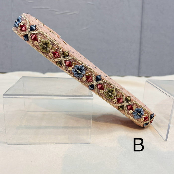 【50cm単位】 刺繍リボン 細幅 キラキラ可愛い カラフル お花の ドロップス チュール 布地 幅約2.5cm 240308001