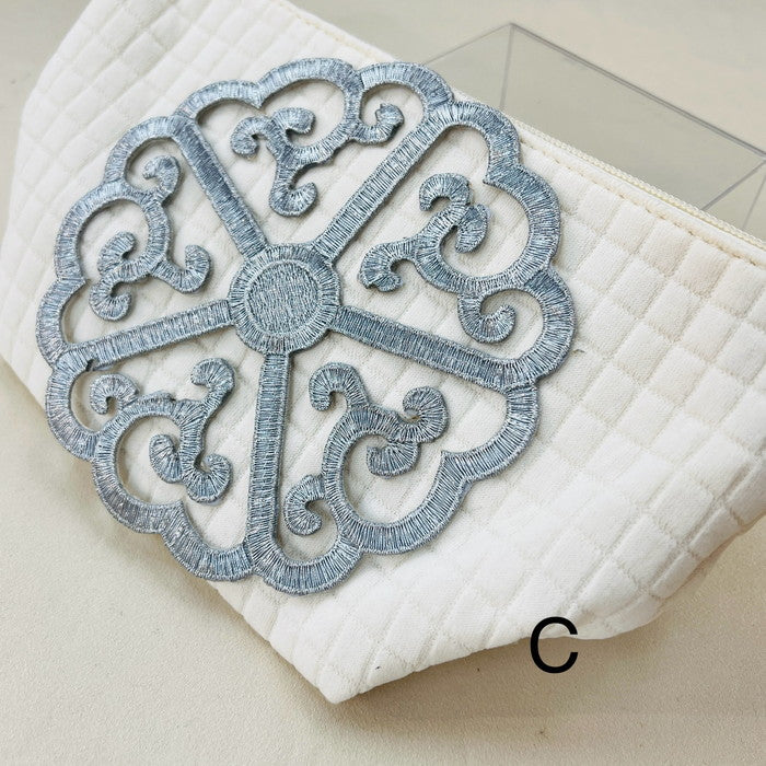 【1枚単位】ひとつで 華やか 刺繍モチーフ サイズ長さ約14cm~約23.5cm SMT2412015