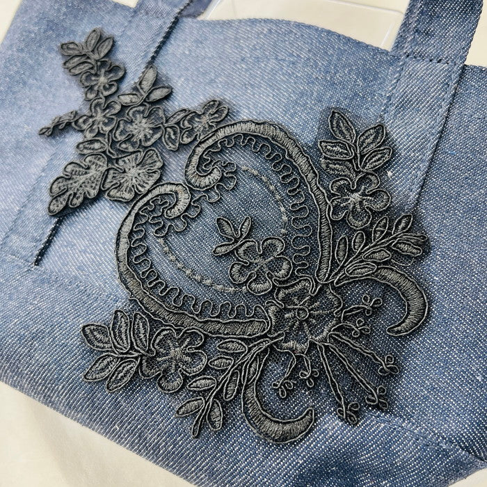 【1ペアセット単位】魔法の手鏡 刺繍モチーフ ノンスパンコール サイズ縦約26cm横約14cm SMT2505001