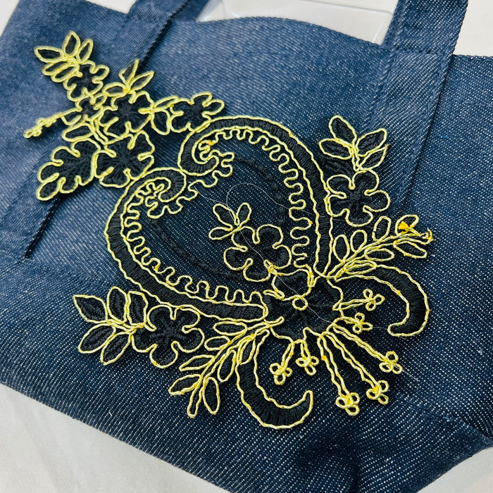 【1ペアセット単位】魔法の手鏡 刺繍モチーフ ノンスパンコール サイズ縦約26cm横約14cm SMT2505001