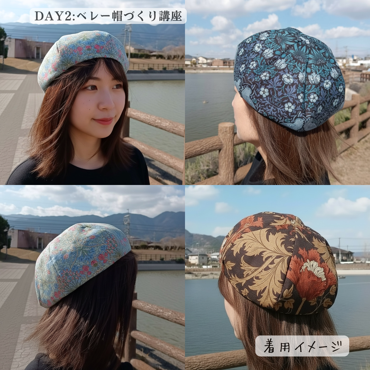 船場でプロから学ぶ| パターンナーharuno dressから学ぶベレー帽制作講座