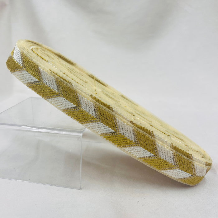 【50cm単位】 刺繍リボン スパンコールライン シンプル幾何学 パステルカラー チュール 幅約2.6cm 230929001