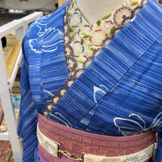 インド刺繍リボンで半襟アレンジ｜初心者向け