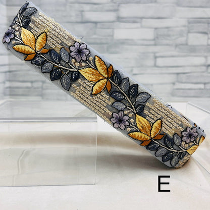 【50cm単位】 刺繍リボン カラフルで 美しい 雨上がりの雫に 煌めく花 チュール 幅約5.1cm 240408001